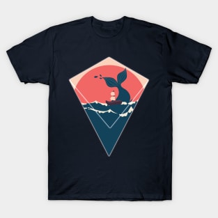 Whale and boat T-Shirt